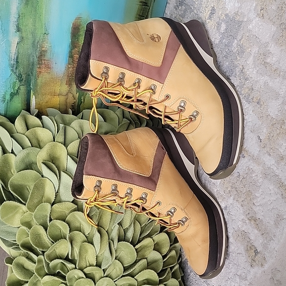 TIMBERLAND Genuine Leather Wedge Sport Boots Size 6.5 - Picture 3 of 16